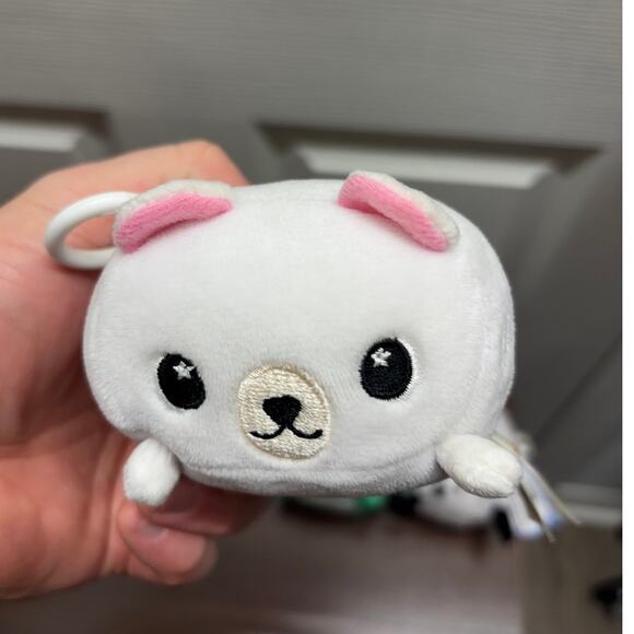 Lot of 5 Moosh Moosh Clipz Dalmatian White Dog Pink Octopus Poodle Green Frog - Picture 2 of 8